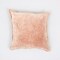 Stonewashed Cotton Velvet Throw Pillow – 18"x18" Decorative Cushion with Handstitched Edges